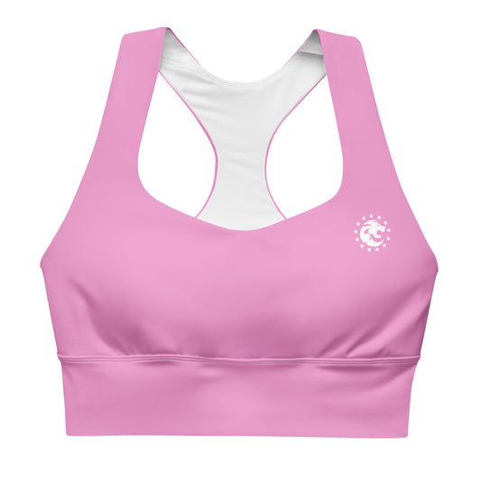 Proverbs 31:25 Lavender Rose Longline Sports Bra